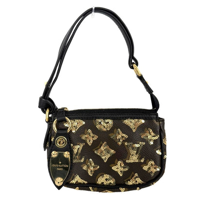 Louis Vuitton Monogram Eclipse Sequins Mini Pochette Accessoires Mini Bag
