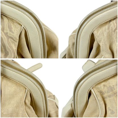 Prada Triangle Bowling Bag Logo White — view 5