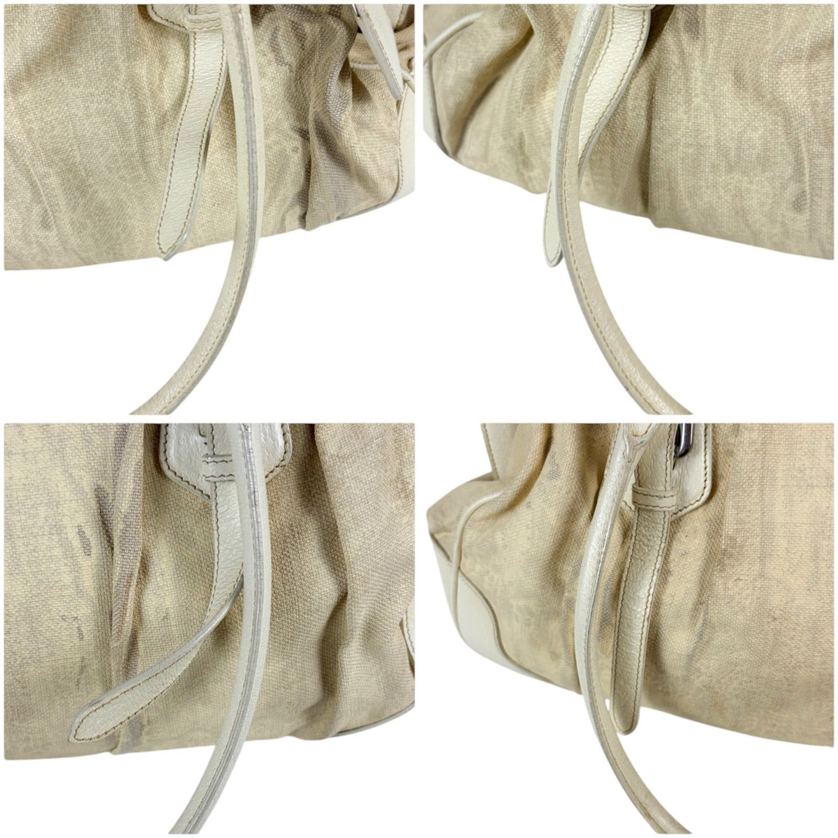 Prada Triangle Bowling Bag Logo White — view 8