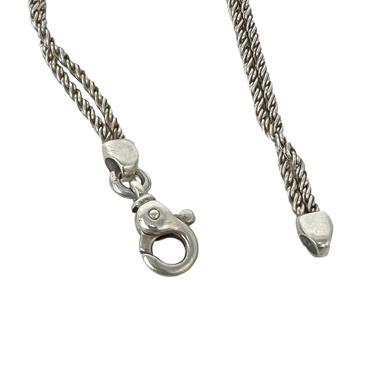 Tiffany & Co Vintage Double Rope Center Knot Bracelet 925 Sterling Silver — view 4