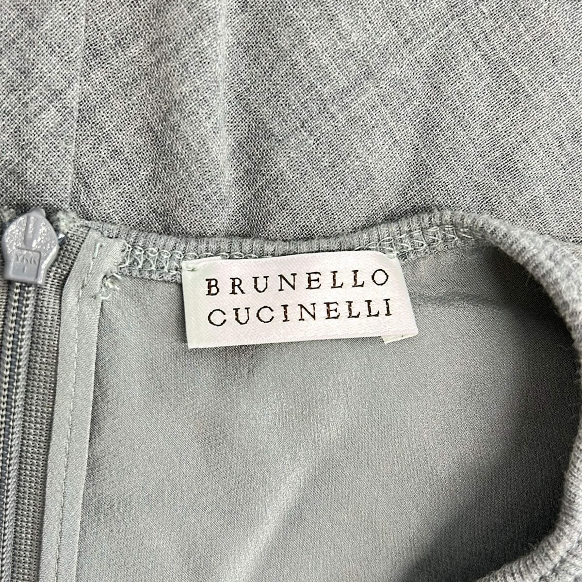 Brunello Cucinelli Tunic Gray Studs M — view 3