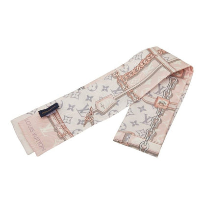 Louis Vuitton Bandeau Monogram Confidential Scarf Pink Multicolor Silk