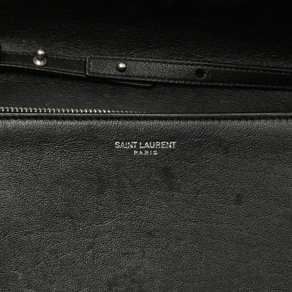 Saint Laurent Star Studs Crossbody Chain Wallet Shoulder Bag Black Leather — view 5