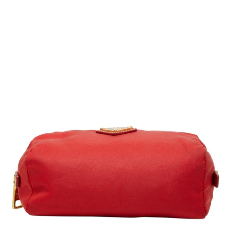 Prada Pouch Red Nylon Leather — view 3