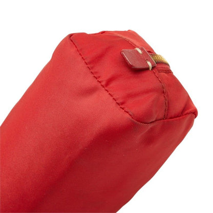 Prada Pouch Red Nylon Leather — view 4