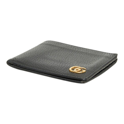 Gucci GG Marmont Bifold Wallet Black Leather — view 4