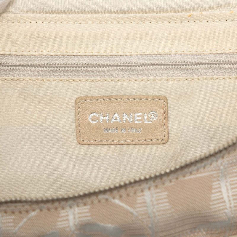 Chanel New Travel Line Backpack Beige Nylon Jacquard — view 5