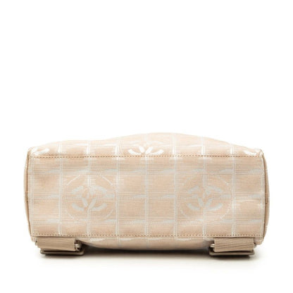 Chanel New Travel Line Backpack Beige Nylon Jacquard — view 3