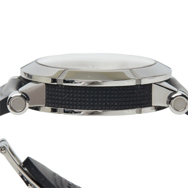 Tiffany & Co Atlas Gent Watch White Silver Black Stainless Steel Rubber — view 4