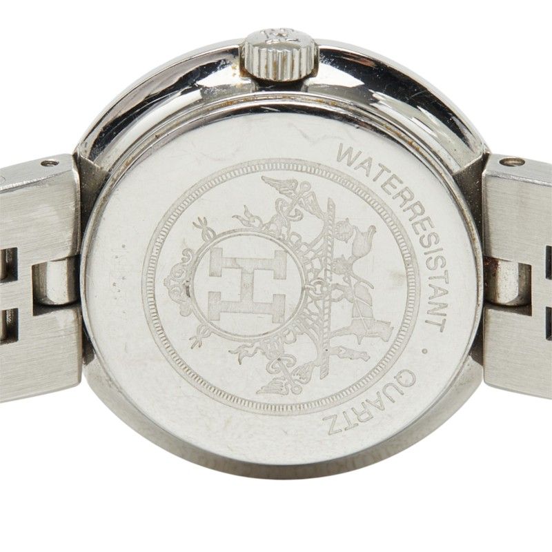 Hermes Olympia Watch Beige Silver Gold Stainless Steel — view 6