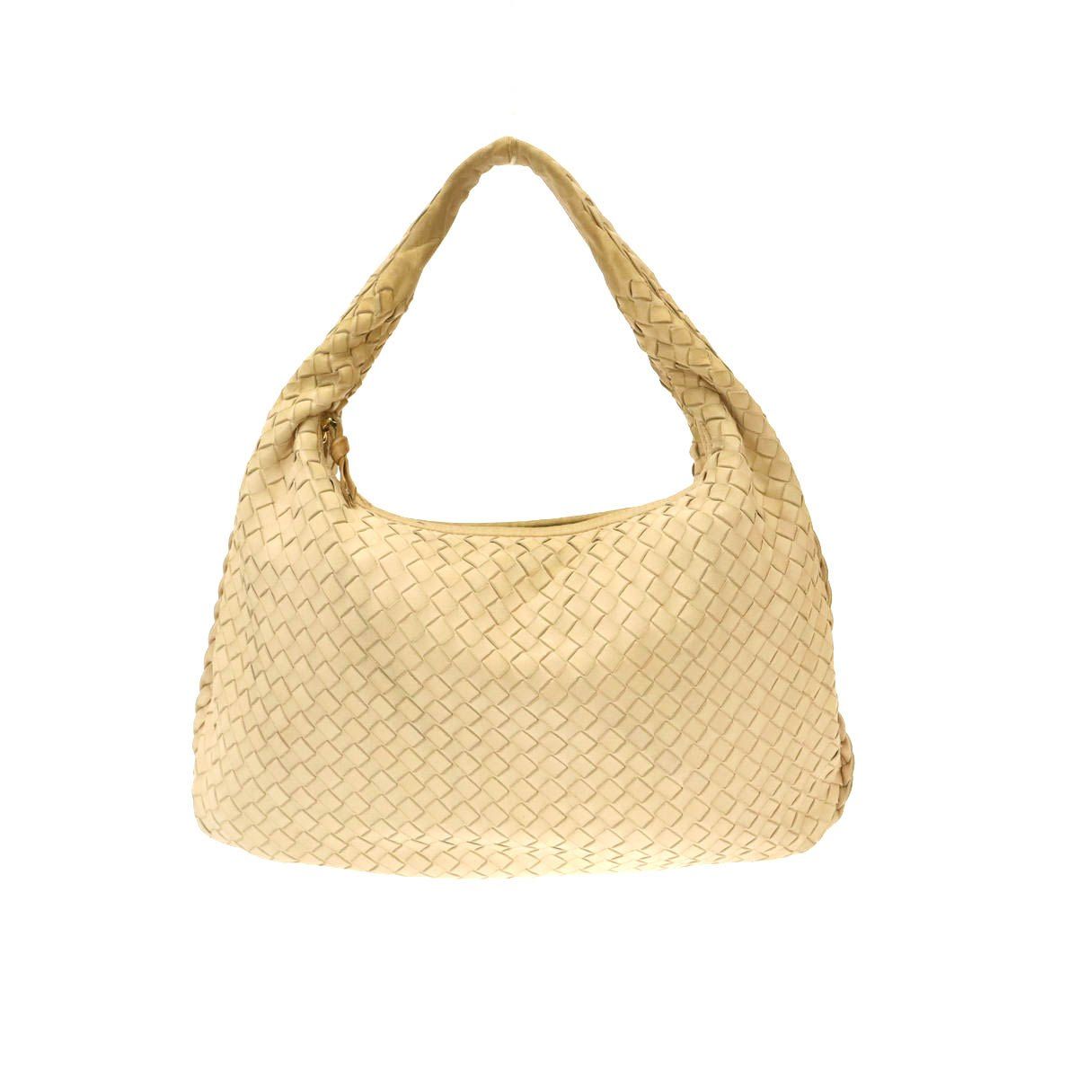 Bottega Veneta Intrecciato Hobo Handbag Ivory — view 2