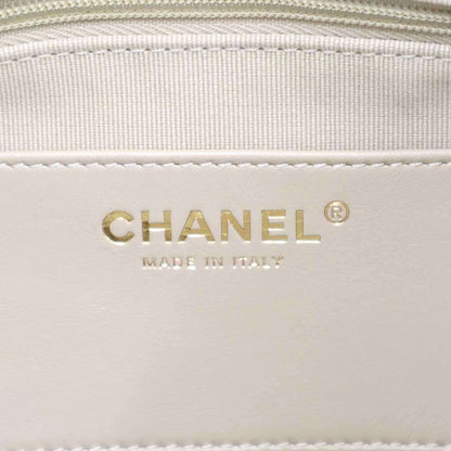 Chanel CC Pouch Shoulder Bag CC Logo Champagne Gold — view 5