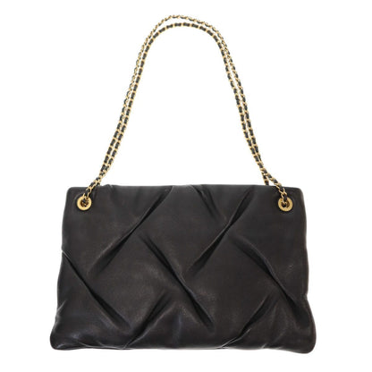 Chanel CC Lambskin Pouch Shoulder Bag CC Logo Black — view 2