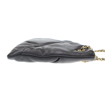 Chanel CC Lambskin Pouch Shoulder Bag CC Logo Black — view 3