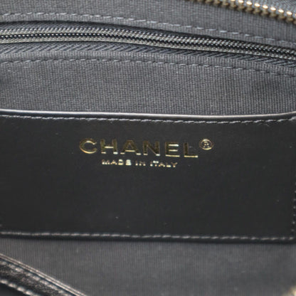 Chanel CC Lambskin Pouch Shoulder Bag CC Logo Black — view 5