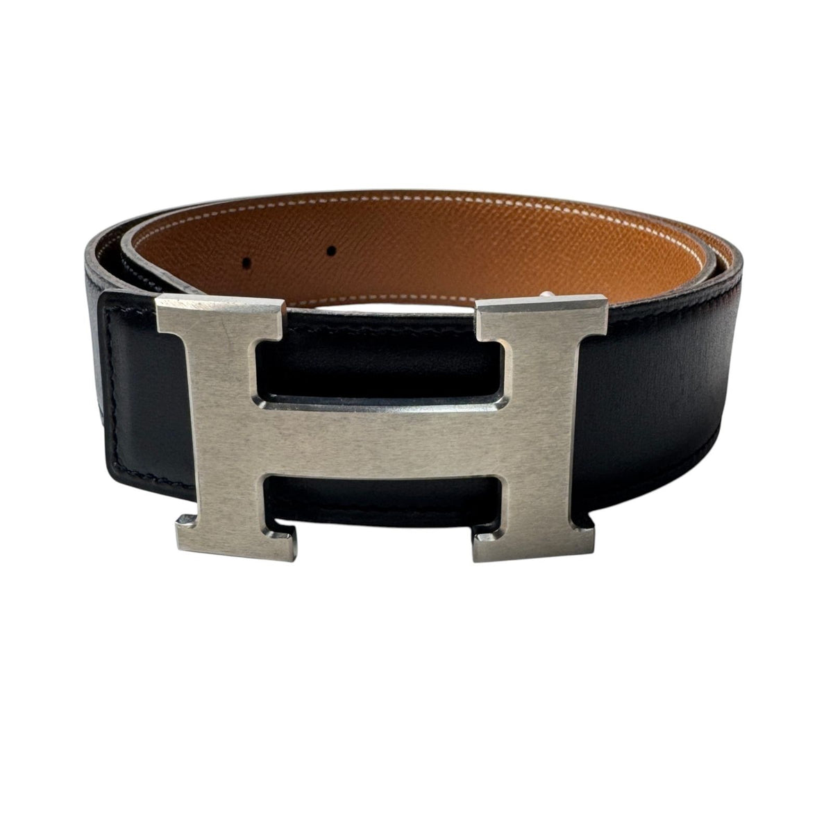 Hermes Constance H Belt Silver 65