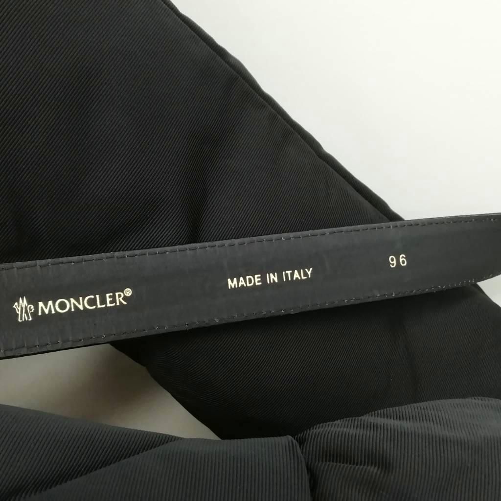 Moncler Premiere Down Coat Shawl Color with Belt Black 1 — view 3