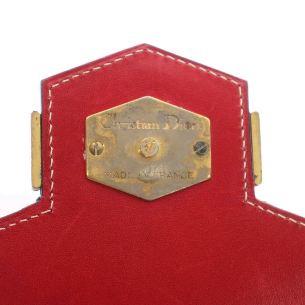 Dior Vintage Leather Clutch Flap Red OH — view 7