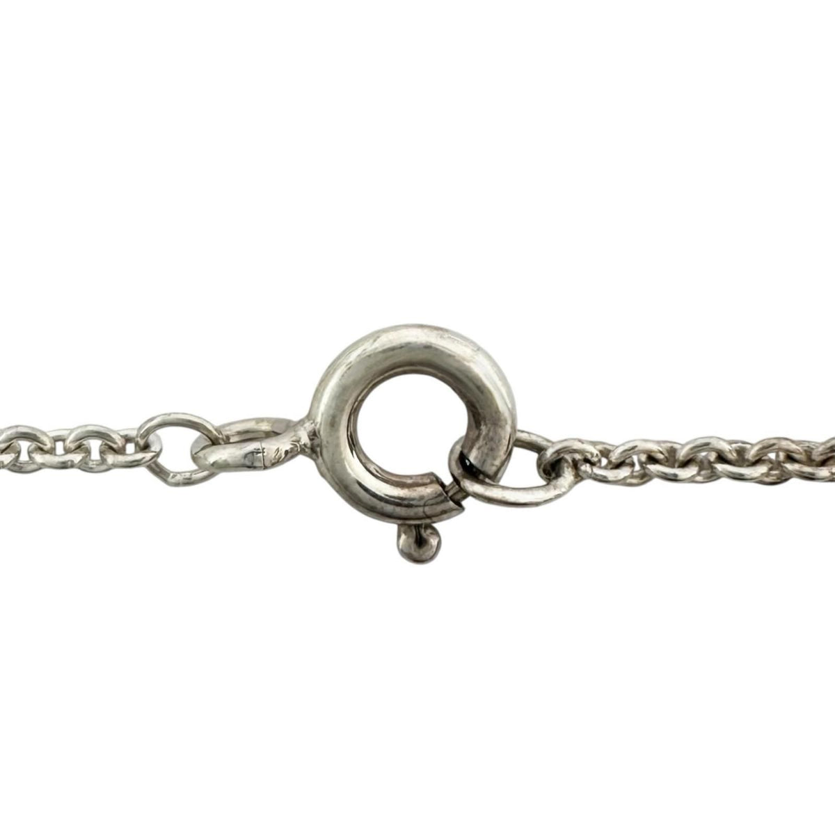 Tiffany & Co Heart Link Lariat Silver Necklace — view 5