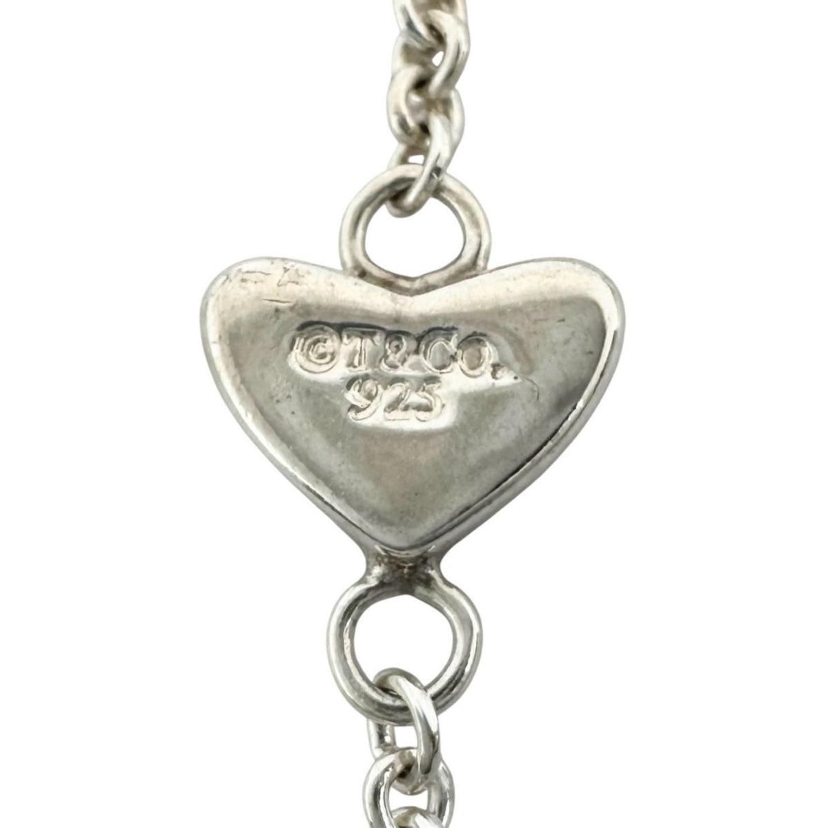 Tiffany & Co Heart Link Lariat Silver Necklace — view 6