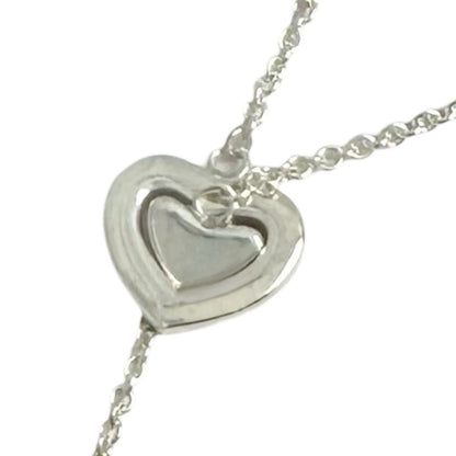 Tiffany & Co Heart Link Lariat Silver Necklace — view 4