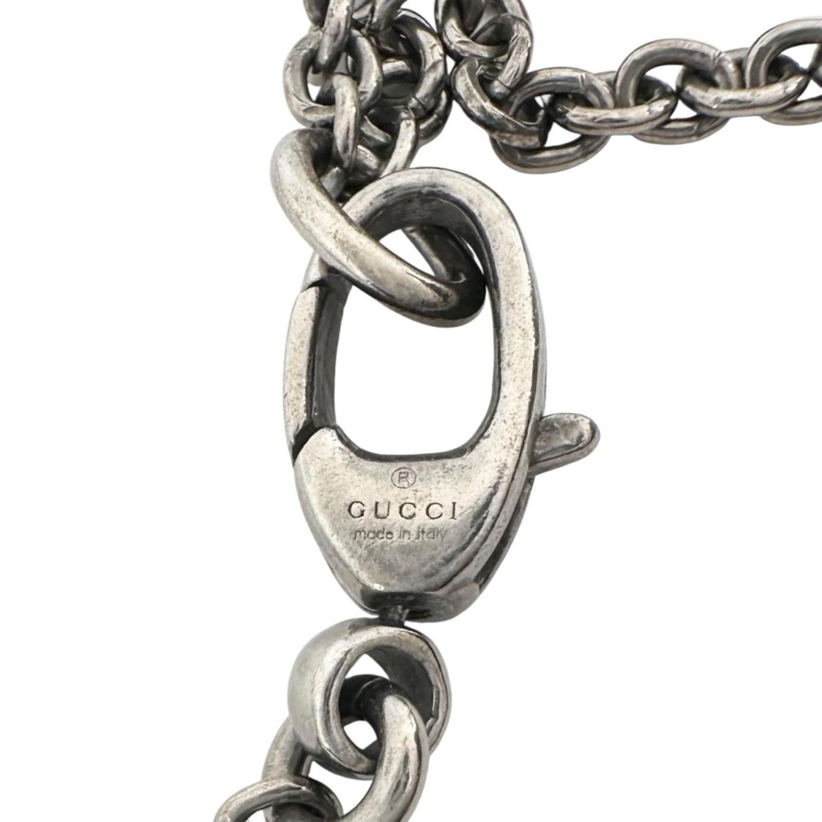 Gucci Cat Head Silver Necklace — view 5