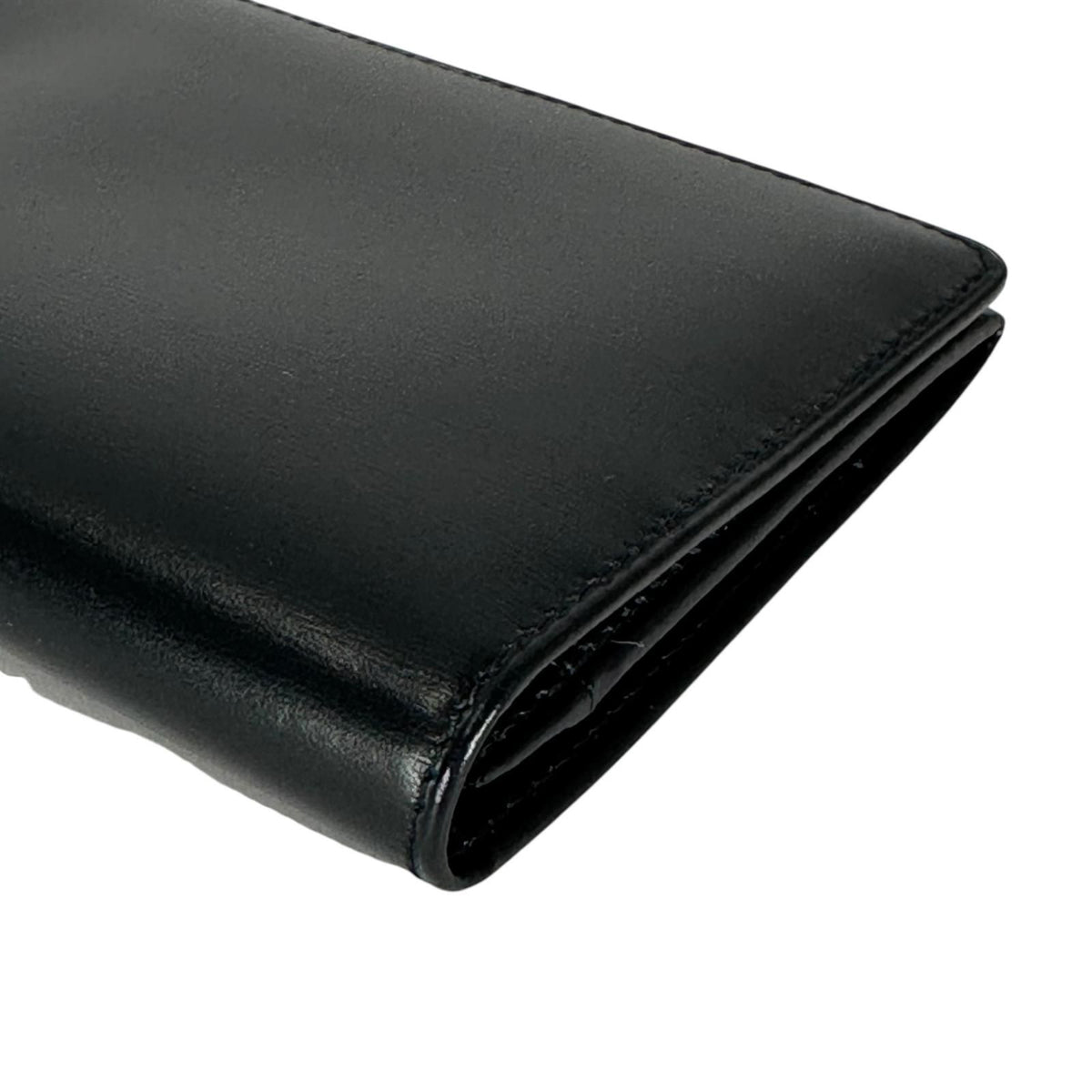 Cartier Sapphire Line Leather Black Wallet Gold — view 6