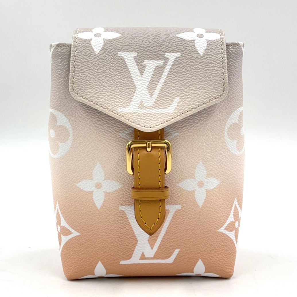 Louis Vuitton by the Pool Tiny Enabled Leather Pink White Light Gray Backpack
