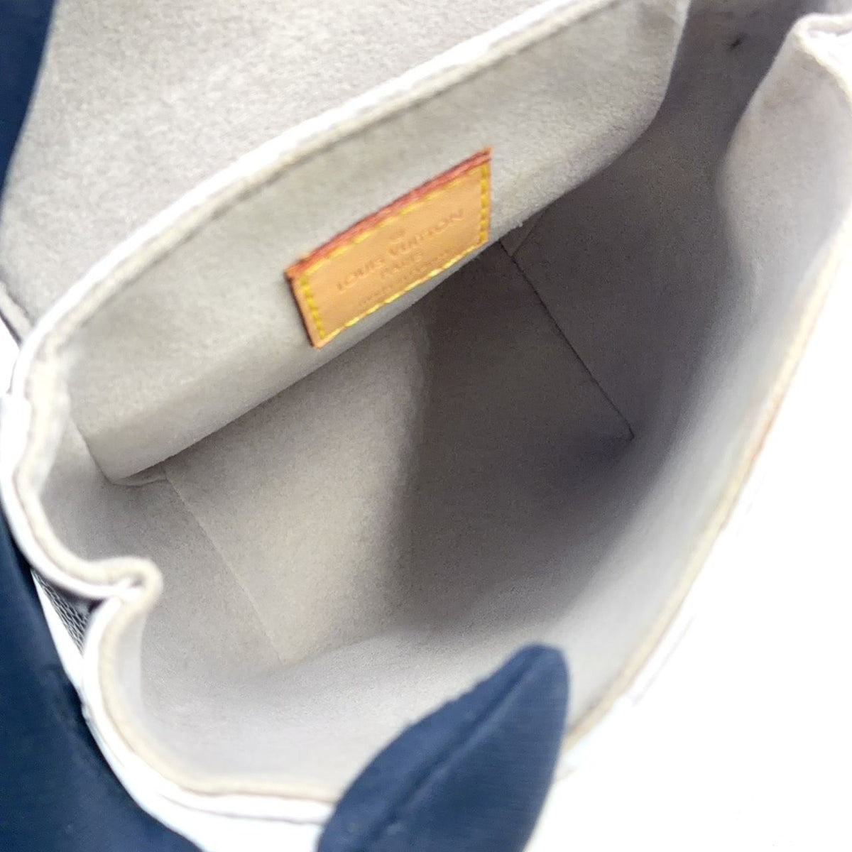 Louis Vuitton by the Pool Tiny Enabled Leather Pink White Light Gray Backpack — view 3