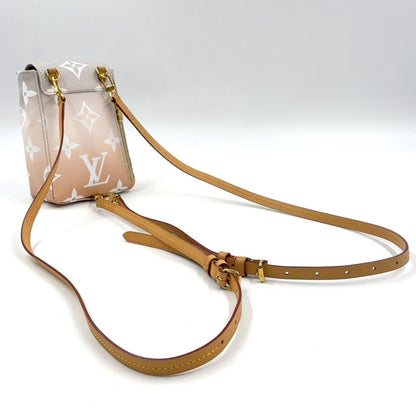 Louis Vuitton by the Pool Tiny Enabled Leather Pink White Light Gray Backpack — view 2