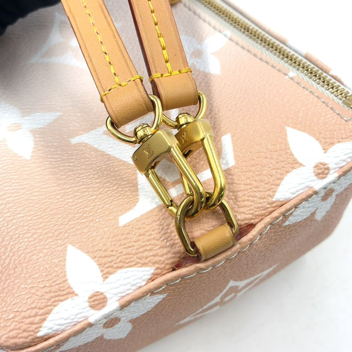 Louis Vuitton by the Pool Tiny Enabled Leather Pink White Light Gray Backpack — view 7