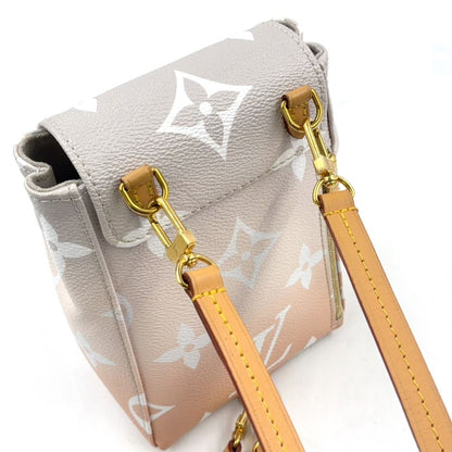 Louis Vuitton by the Pool Tiny Enabled Leather Pink White Light Gray Backpack — view 6