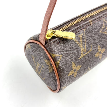 Louis Vuitton Papillon Leather Brown Light Pouch Gold — view 7