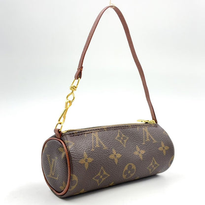 Louis Vuitton Papillon Leather Brown Light Pouch Gold — view 2