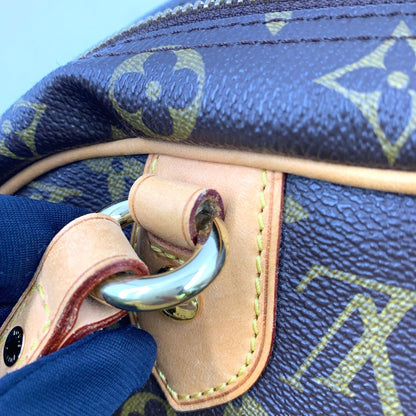 Louis Vuitton Montorgueil PM Monogram Leather Brown Light Shoulder Bag Gold — view 7