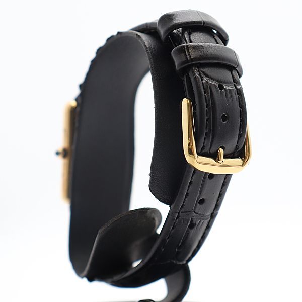 Cartier Must Tank Gold Dial Watch — view 3