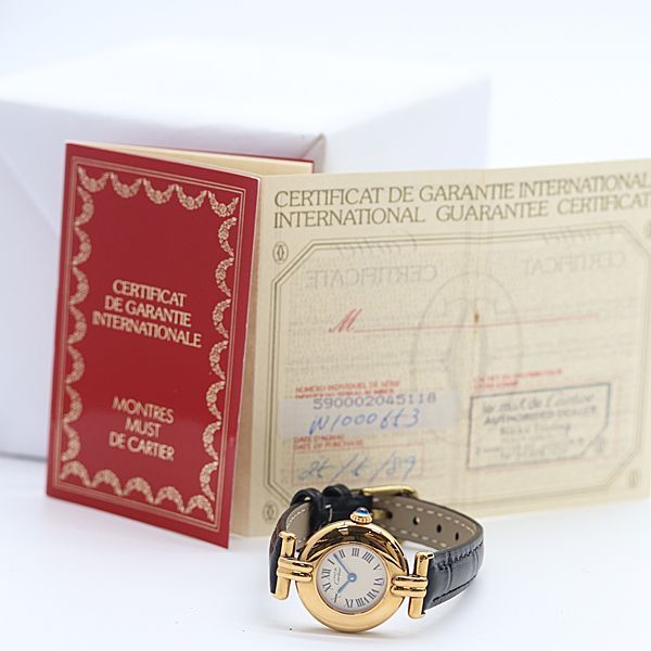 Cartier Must Colisee Ivory Dial Watch — view 5
