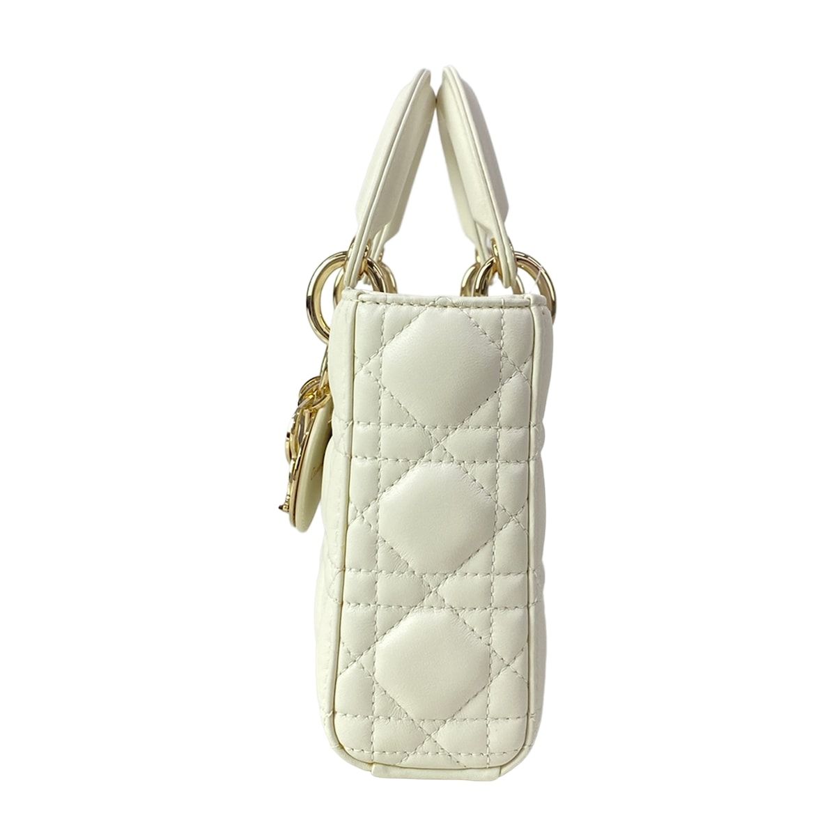 Dior Handbag les Didi Joy Bag Medium White Lambskin — view 4