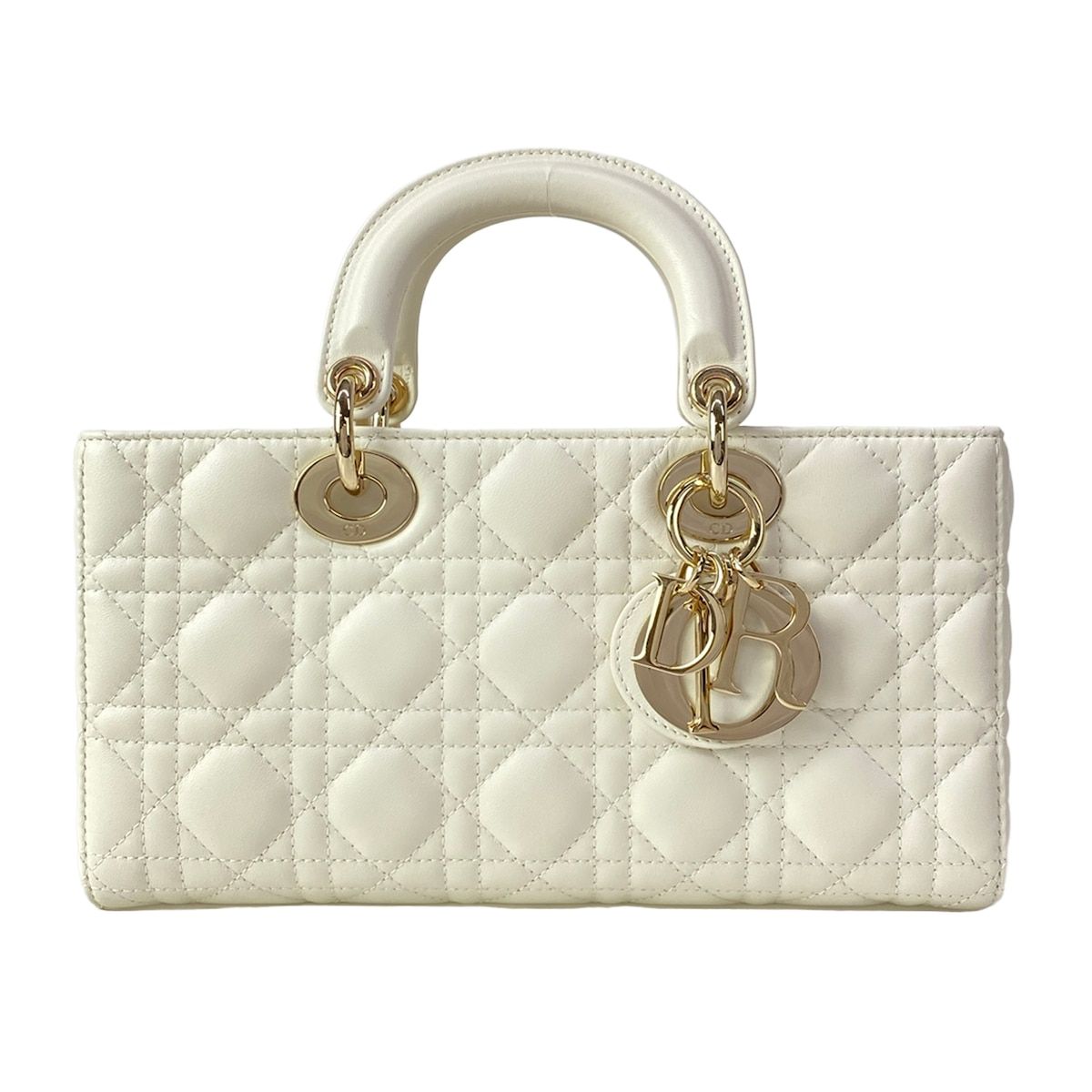 Dior Handbag les Didi Joy Bag Medium White Lambskin