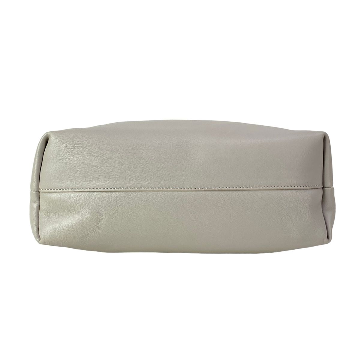 Loewe Shoulder Bag Flamenco Purse Medium Light Gray Chain — view 5