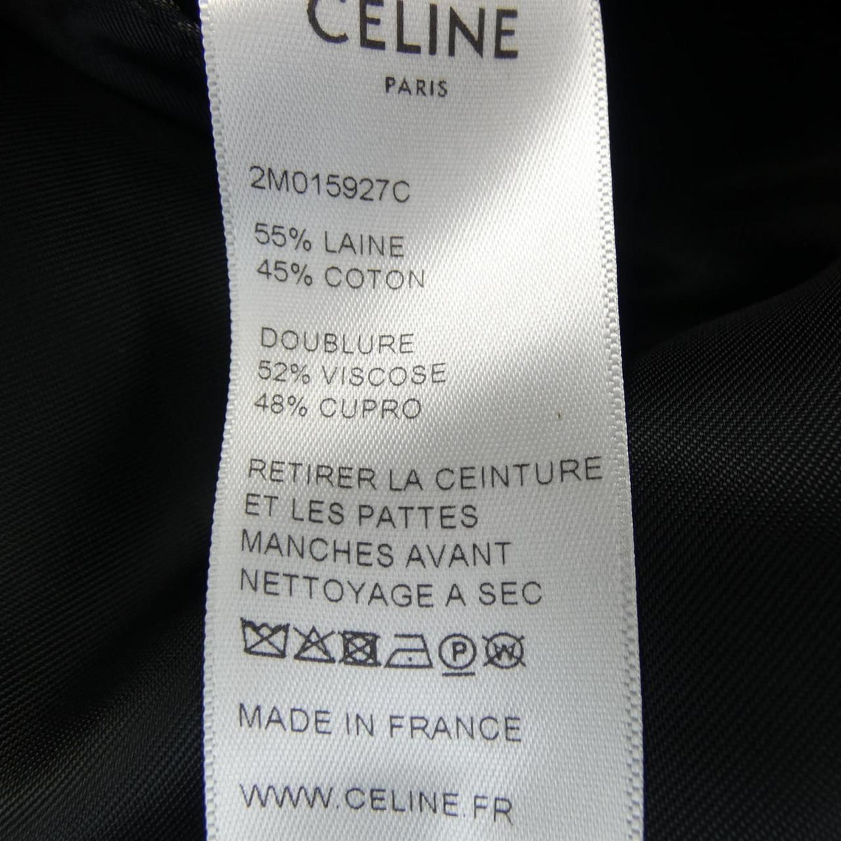 Celine Trench Coat Black — view 3