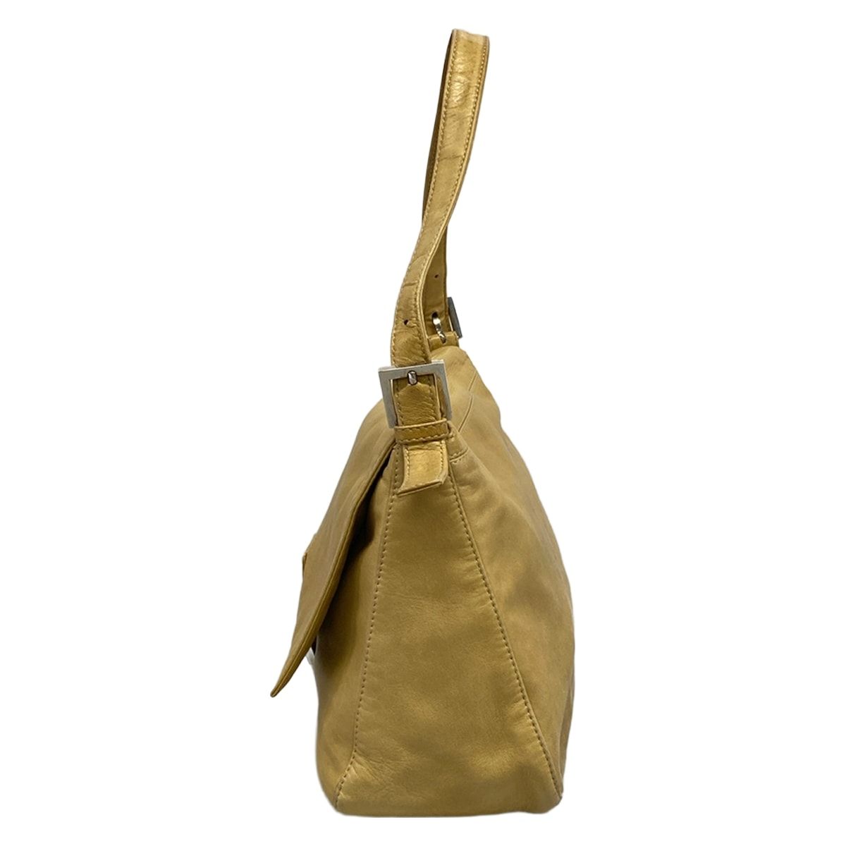 Fendi Shoulder Bag Mamma Bucket Beige Leather — view 4
