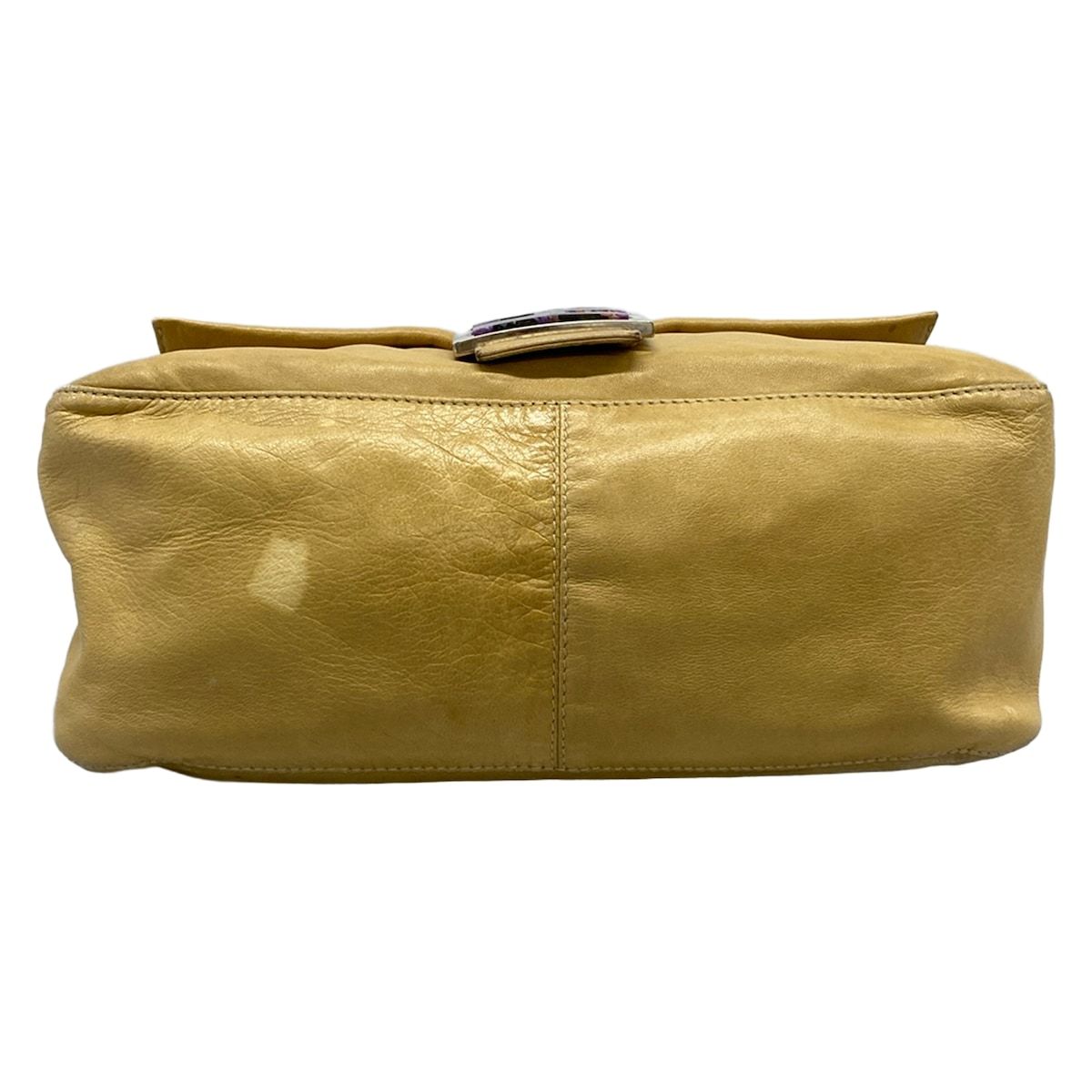 Fendi Shoulder Bag Mamma Bucket Beige Leather — view 5