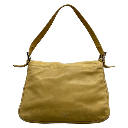 Fendi Shoulder Bag Mamma Bucket Beige Leather — view 3