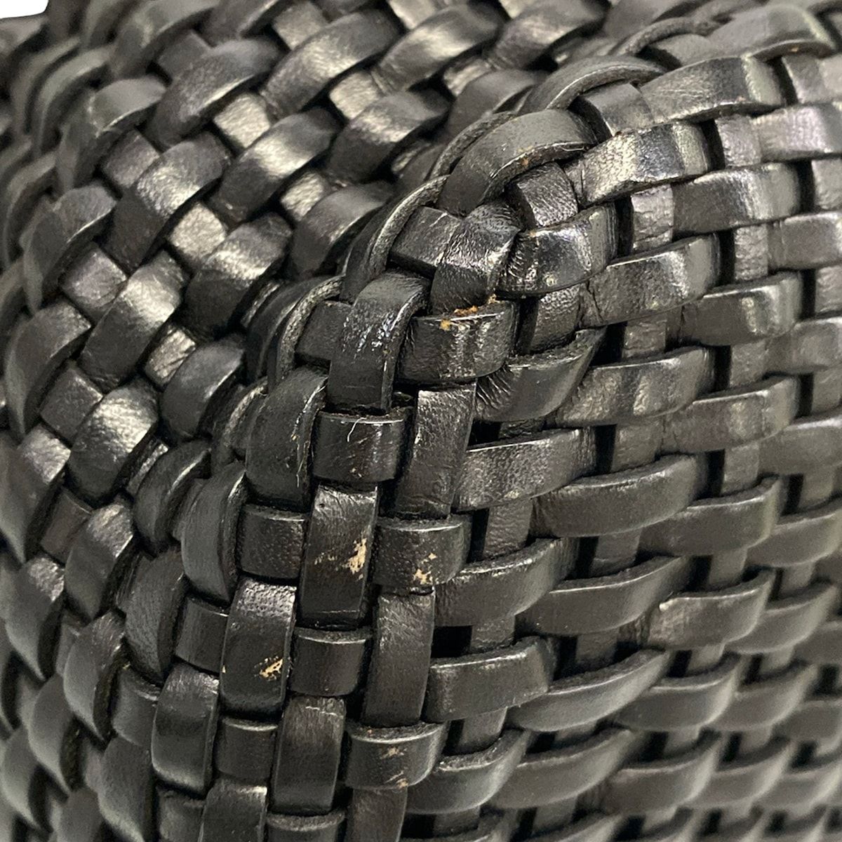 Gucci Shoulder Bag Bamboo Black Braided 2-Way Leather — view 6
