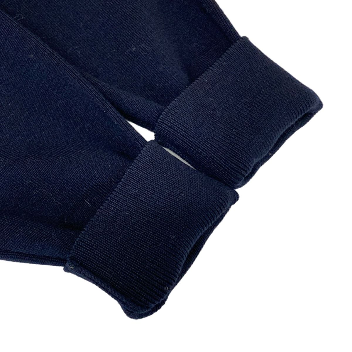 Moncler Jacket Cardigan Tricot Dark Navy Knit Paneled Zip Up Wool Down S — view 8