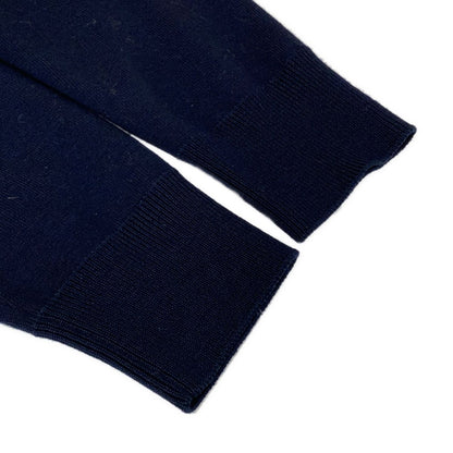 Moncler Jacket Cardigan Tricot Dark Navy Knit Paneled Zip Up Wool Down S — view 7