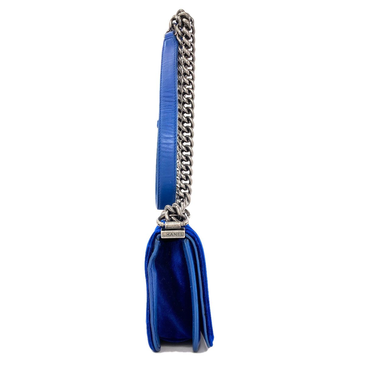 Chanel Boy Chain Shoulder Bag Velour — view 3