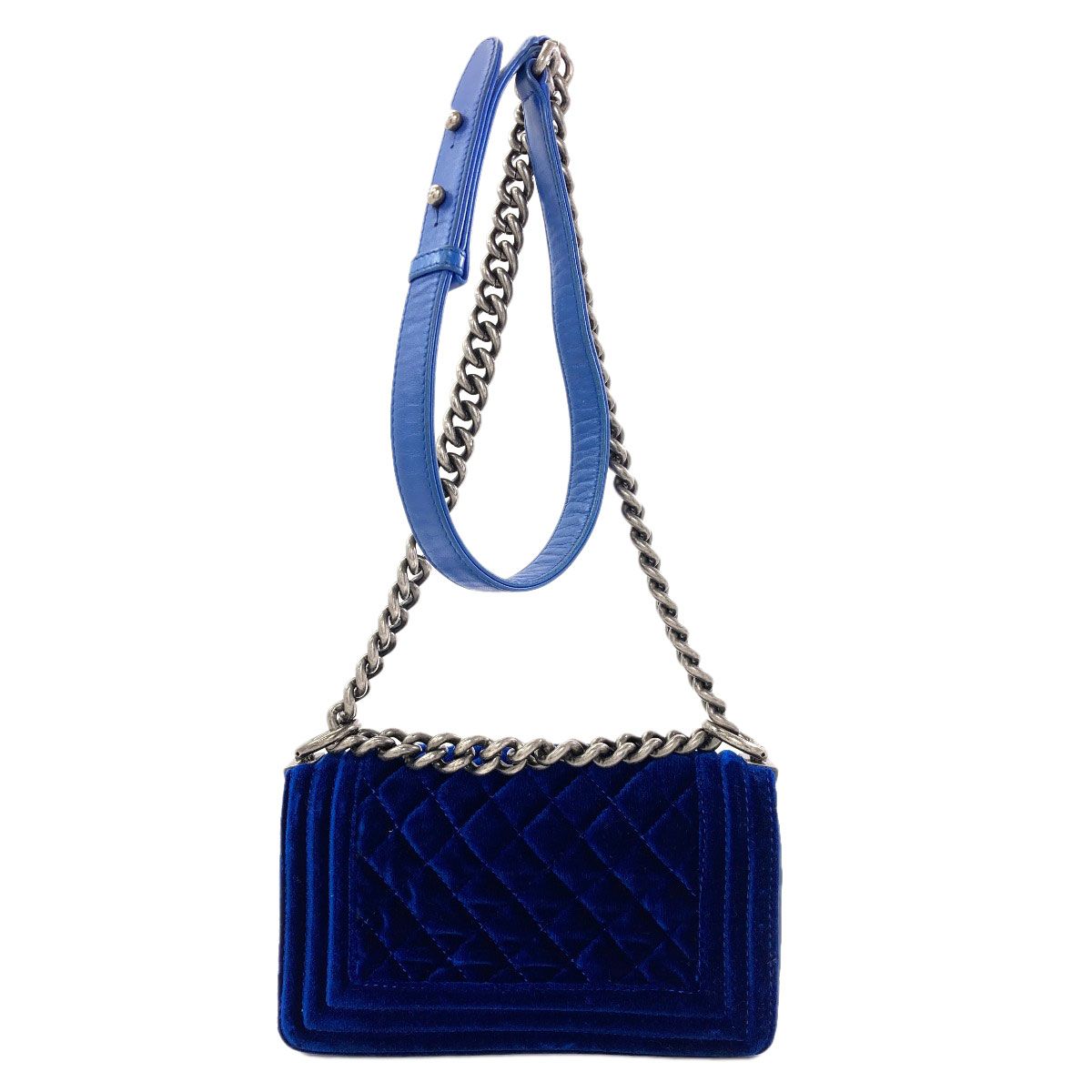 Chanel Boy Chain Shoulder Bag Velour — view 2