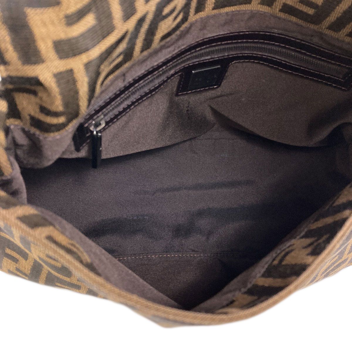 Fendi Zucca Pattern Mamma Bucket Shoulder Bag Canvas — view 5